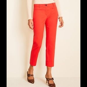 Ann Taylor LOFT Orange Modern Crop Pants
